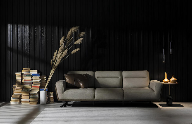 Stor og komfortabel hjørnesofa 260cm Stof Stue