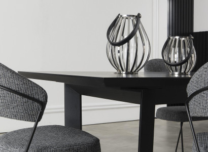 Spisestue sæt med bord og 4 polstrede stole 5 dele