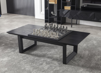 Sort træsalonbord moderne lavt bord