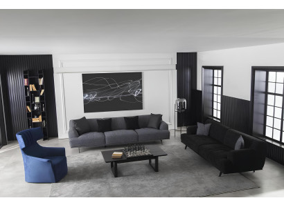 Sofa sæt 4+3+1 med bord