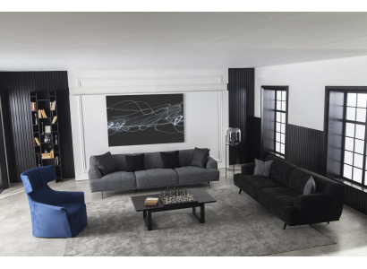 Sofa sæt 3+1 i luksuriøse bløde materialer