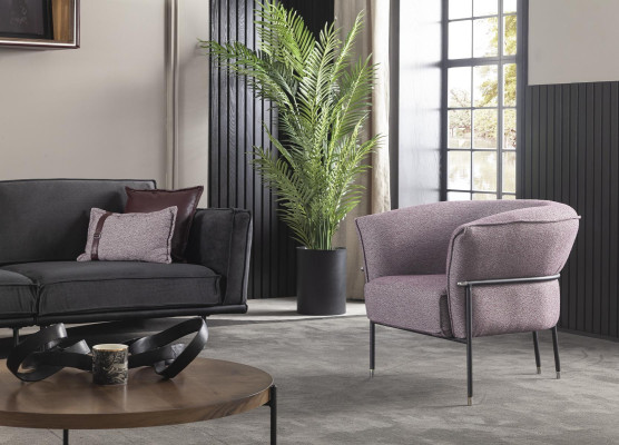 3+1 personers sofa i moderne grå italiensk design