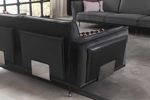 3+1 personers sofa i moderne grå italiensk design