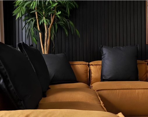 Stof hjørnesofa til stuen