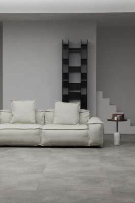 Moderne hjørnesofa i landlig stil