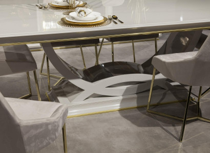 Luksus spisestue møbel sæt bord 6 stole