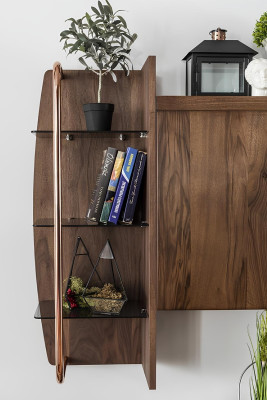 Mobil TV-møbel i brunt træ