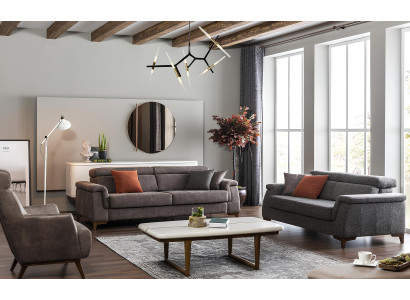 Sofa 321 i stof med sovefunktion