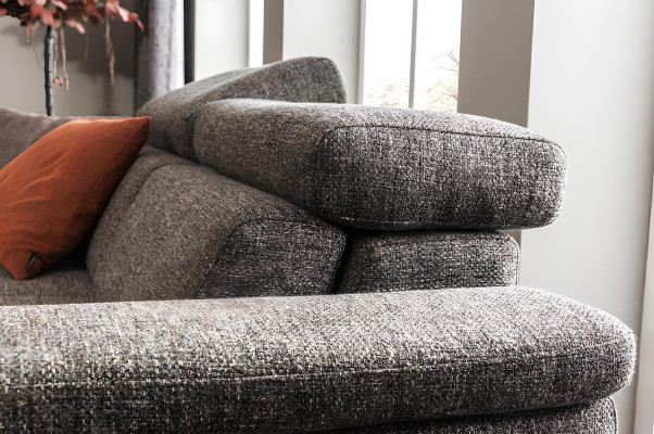 Moderne luksus grå læder lænestol