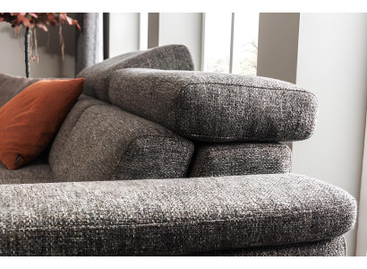 Moderne luksus grå læder lænestol