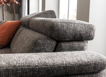 Moderne luksus grå læder lænestol