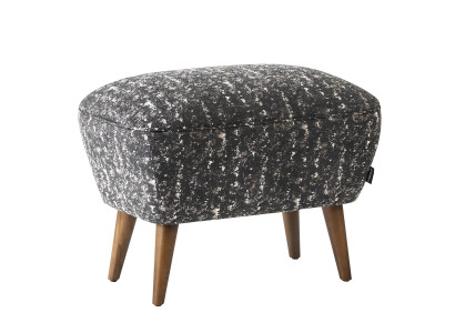 Moderne grå polstret taburet