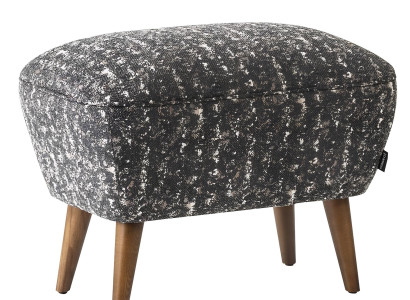 Moderne grå polstret taburet