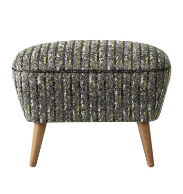 Pouf Sgabello Pouf Podnožník Sgabello Polstret Ottoman Grå