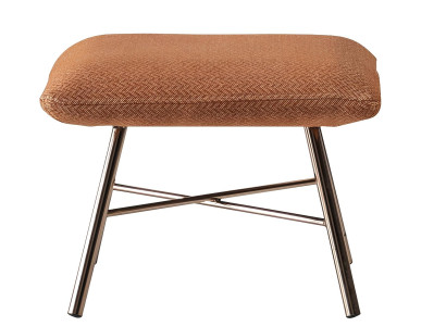 Moderne stål chaise, luksuriøst polstermøbel