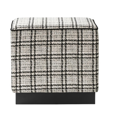 Moderne grå luksus pouf