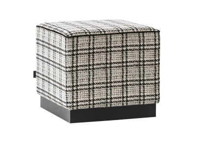 Moderne grå luksus pouf