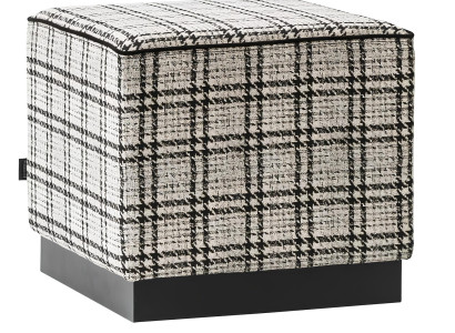 Moderne grå luksus pouf