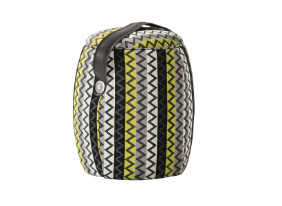 Polstret pouf grågrøn ottoman