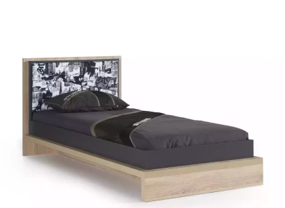 Børneværelse møbler Barneseng 4-delt sæt grå