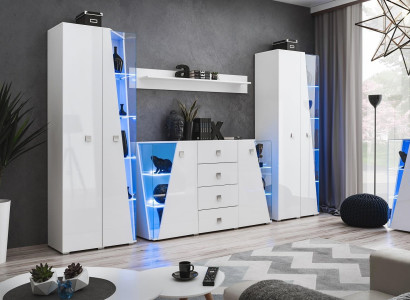 Luksus stue møbel sæt 4 dele hvid