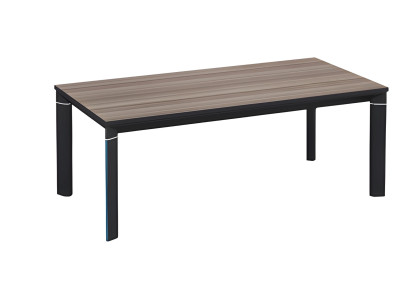 Moderne lavt bord med brun sort træeffekt