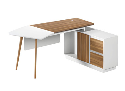 Moderne hjørneskrivebord 240x90cm