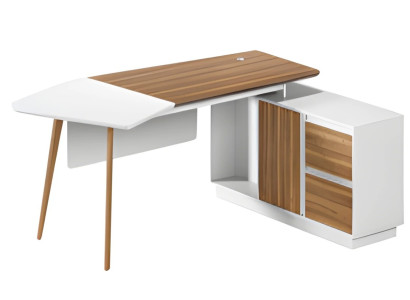 Moderne hjørneskrivebord 240x90cm