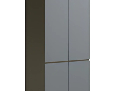 Moderne grå kontorskab uden håndtag, enkel konstruktion