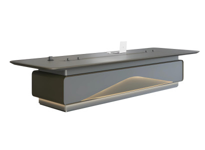 LED-oplyst konferencebord med tekniske forbindelser