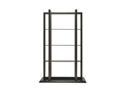 Elegant brun træhylde