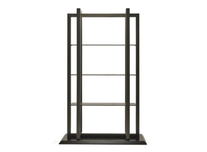 Elegant brun træhylde