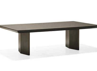 Elegant brun træ sofabord i klassisk stil