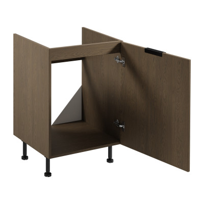 Skab til køkkenet foran under bordpladen individuel træ