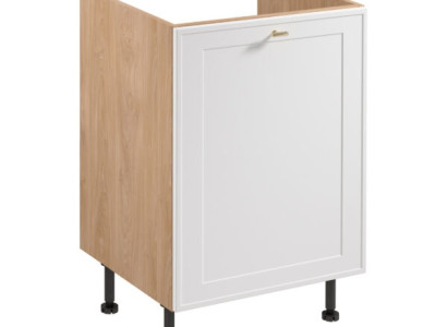 Mobil køkkenarmatur i beige og hvid