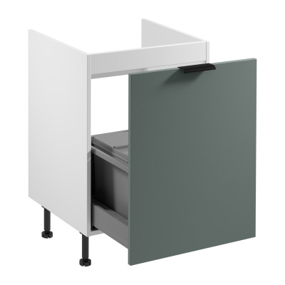 Hvid skab til sortering af køkkenaffald