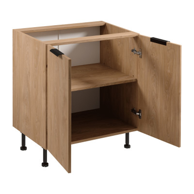 Støtte til arbejdsplade med køkkenskabshylde