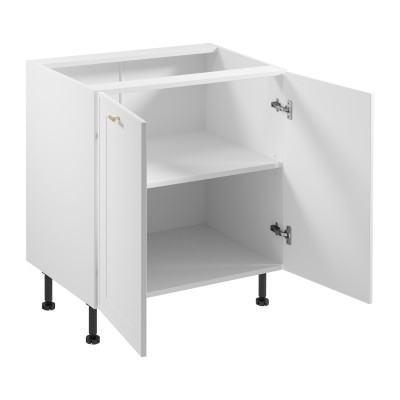 Mobil bord under vask med hylde og dobbeltdøre
