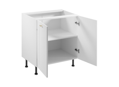 Mobil bord under vask med hylde og dobbeltdøre