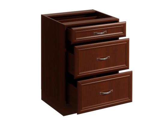 Mobil køkkenbord med 3 skuffer