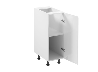 Skinnende køkkenskab