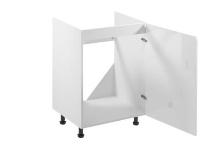 Mobil skab under vask, hvidt køkkenskab