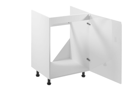 Mobil skab under vask, hvidt køkkenskab