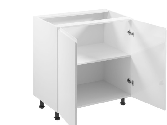 Mobil køkken med dobbelte skinnende døre