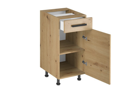 Mobil køkkenmøbel under vask med hylder og skuffe