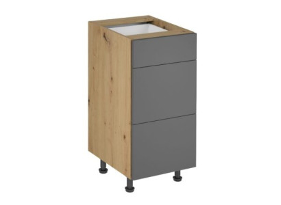 Mobil skab med skuffer, køkkenmøbel med 3 skuffer