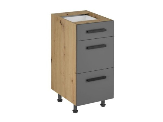 Udtrækkelig skab med skuffer, køkkenmøbel