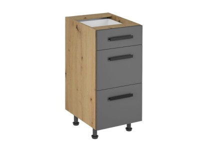 Udtrækkelig skab med skuffer, køkkenmøbel