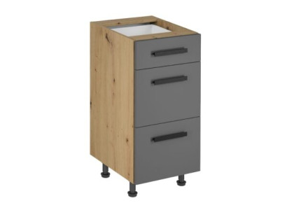 Udtrækkelig skab med skuffer, køkkenmøbel