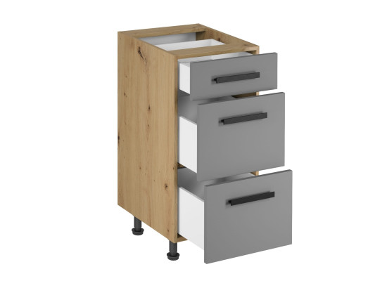 Udtrækkelig skab med skuffer, kommode, skab, køkkenskab